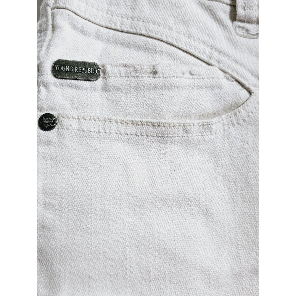 Young Republic Moto Jeans size 34 Men's biker utility jeans white - Picture 12 of 16